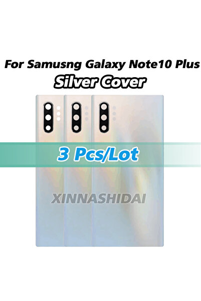 Choice5 3pcs silver cover Cover For Note 10 Plus N975 N9750 Battery Back Cove...