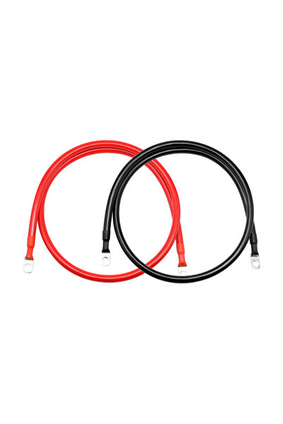 Choice44 100CM 6AWG Red Black 1Set Battery Connection Cable 8 6 4AWG with M8 ...