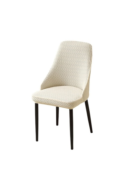 Choice1 1 piece A1 Beige 1/4Pcs T-Jacquard Dining Chair Covers Elastic Chair ...