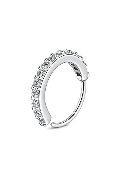 choice2 7mm A1-1Pc-Silvery 1pc 20G Zercon Septum Nose Rings Hoops for Women, ...