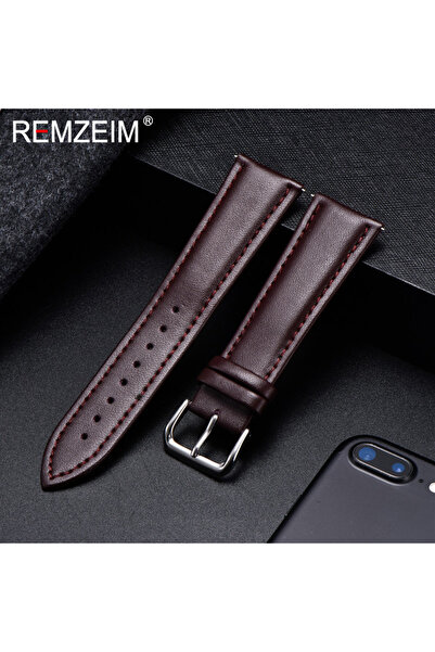 Choice 22mm brown Casual Calfskin Watchband Soft Material Wrist Bracelets Bus...