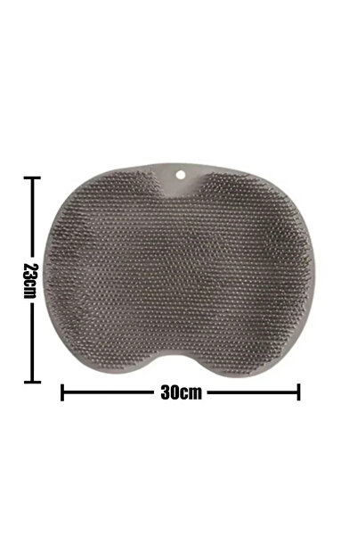 Choice grey mat Exfoliating Foot Brush and Back Scrubber Anti-Slip Suction Cu...