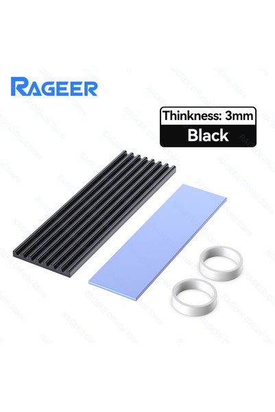 choice2 BLACK-2 RAGEER M.2 Solid State Drive Heat Sink Aluminum Alloy M.2 228...