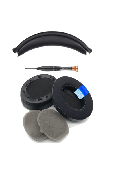 Choice1 Black Gel Kit WH1000XM3 Easy Install Snap On Headband Earpads for WH-...