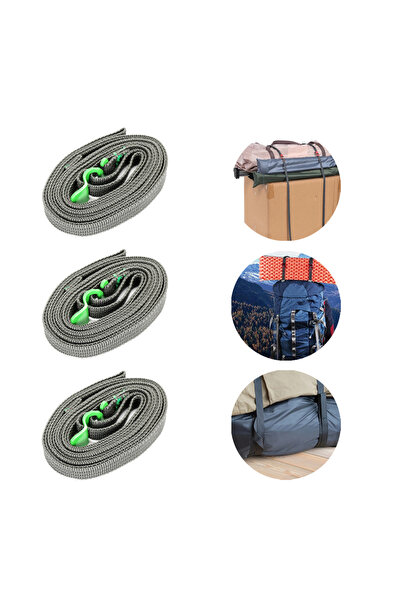 Choice 3PCS Green Travel Outdoor Baggage Backpack Nylon Rope With Quick Relea...