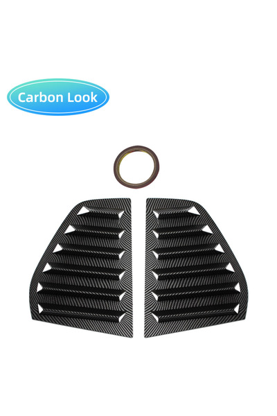 Choice5 Golf 5 Carbon Look Pair Rear Side Window Trim Spoiler For VW Golf 5 G...