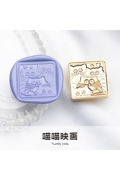 Choice 25x25mm Wax Seal Stamp Cute Animals Stamp Head For Cards Envelopes Fes...