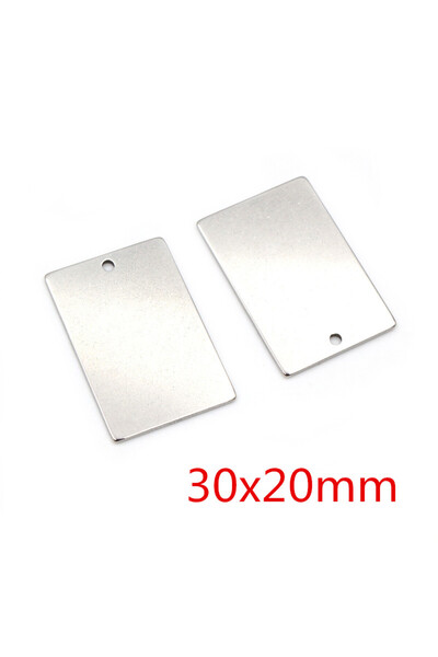 Choice 30x20mm 10 قطعة / الكثير لا يتلاشى سحر 316 الفولاذ المقاوم للصدأ مستطي...