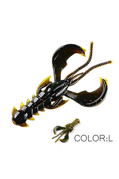 Choice 65mm 10pcs 1.36g L Supercontinent CRAZY 65mm/40mm Lobster Soft Lure Fi...