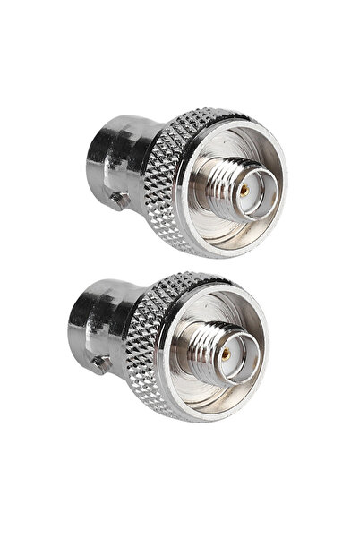 Choice Beige 2 Pcs SMA Female To BNC Female Convert Adapter Connector