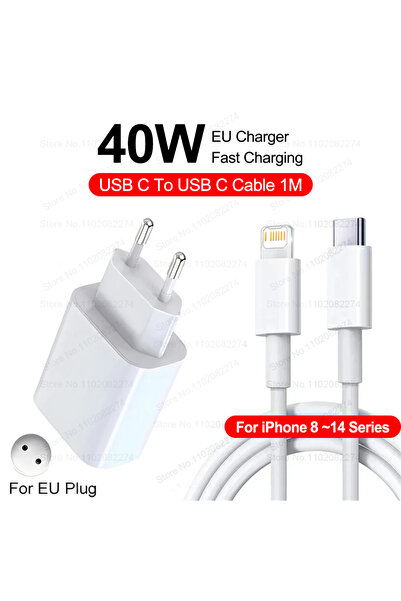 Choice 40W For iPhone 11-14 PD 40W USB C Charger For iPhone 16 15 14 13 12 11...