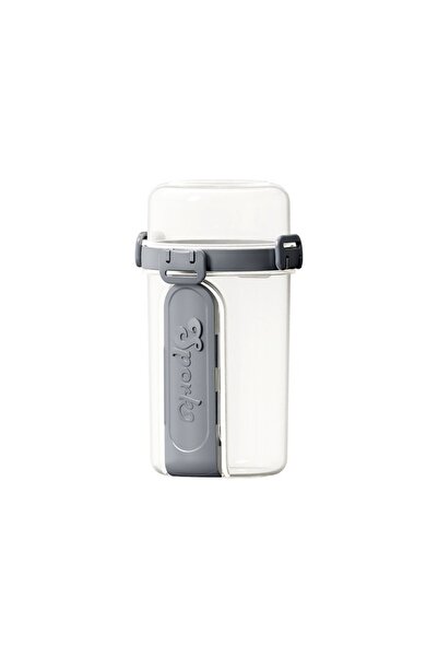 choice2 Dark Grey 1000ml 800-1000ml Yogurt Parfait Cups with Spoon Fork Food-...