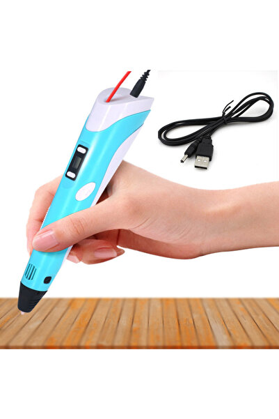 Choice3 blue pen 3D Pen For KIDS, 3D Drawing Printing Pen with LCD Screen Com...