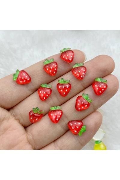 choice2 H 50Pcs New Cute 7-11mm Mini Strawberry, Cherry, Grape, Watermelon Se...