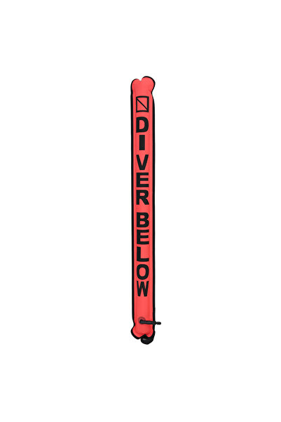 choice2 Fluorescent Red Surface Marker Buoy Scuba Diving with Rotatable Hook ...