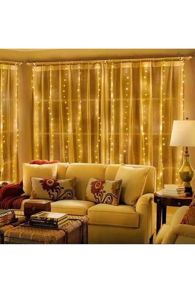 Choice 3M X 2M Warm White 3M LED Curtain String Light Christmas Fairy Lights ...