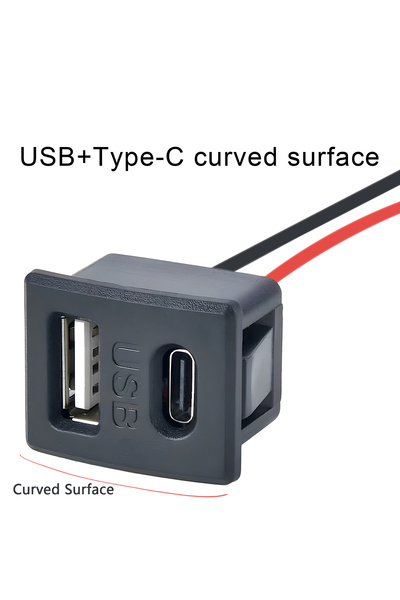 Choice3 Type 5 Double Layer Usb Female Base Type-C Socket and Female Usb Lamp...