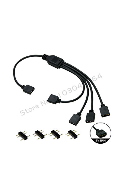 Choice موزع مزامنة RGB للوحة الأم 1-4(3 دبابيس 5 فولت)، 12 فولت 4 دبابيس RGB ...