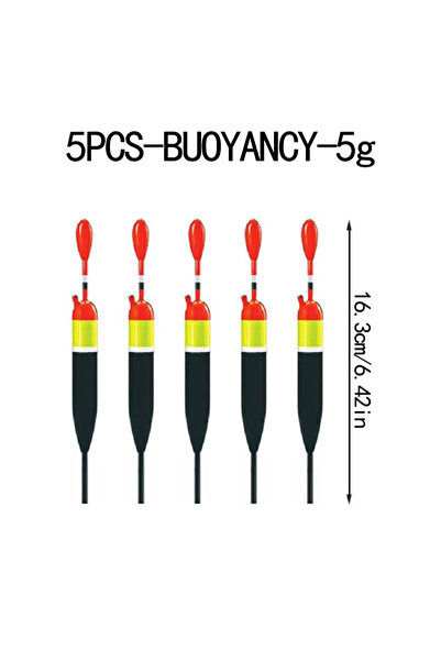 Choice 5PCS BUOYANCY 5g 5PCS-Premium Balsa Wood Slip Floats for Saltwater and...