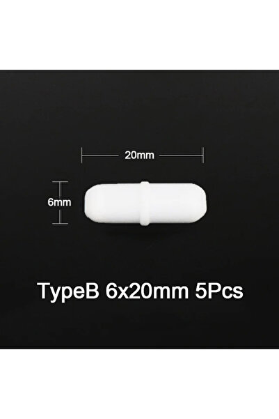 Choice B6x20 5Pcs 5Pcs Laboratory Magnetic Bar Cylindrical Magnetic Stirrer R...