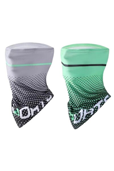 Choice One Size 2PCS Grey Green 1/2pcs Ice Silk Cycling Face Mask Sunscreen S...