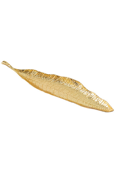 Choice golden Incense Holder Leaf Shaped Incense Stick Tray Holder Alloy Anti...