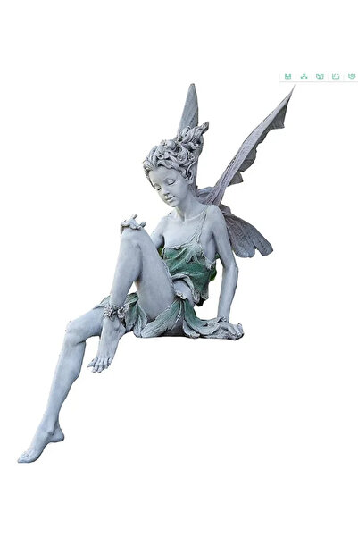 Choice1 B1 Outdoor Garden Fairy Playing Flute Statue Angel Garden Sculpture D...