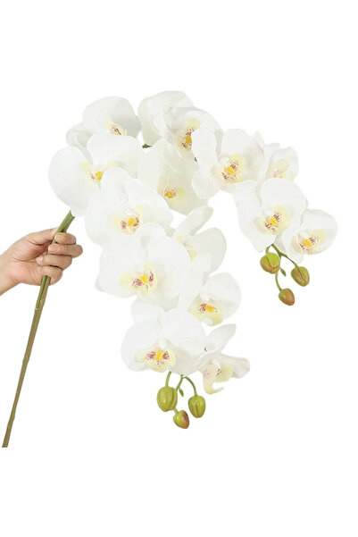 Choice1 1Pcs White 1/2Pcs Artificial Butterfly Orchid Bouquet 9 Heads Fake Ph...