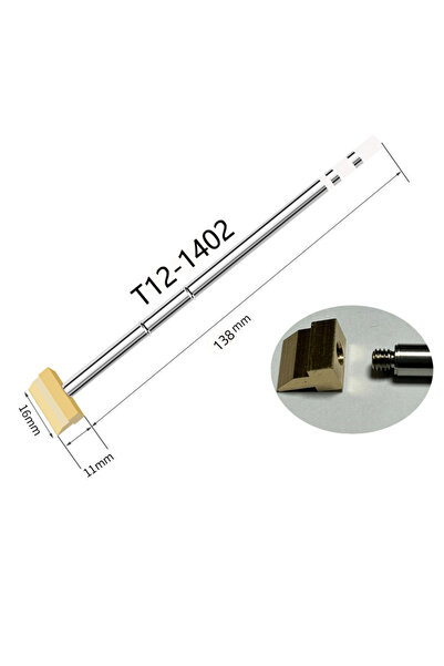Choice5 رأس لحام من سلسلة T12 طراز 1402 قطعة واحدة لمحطة اللحام FX-951 وFX-95...