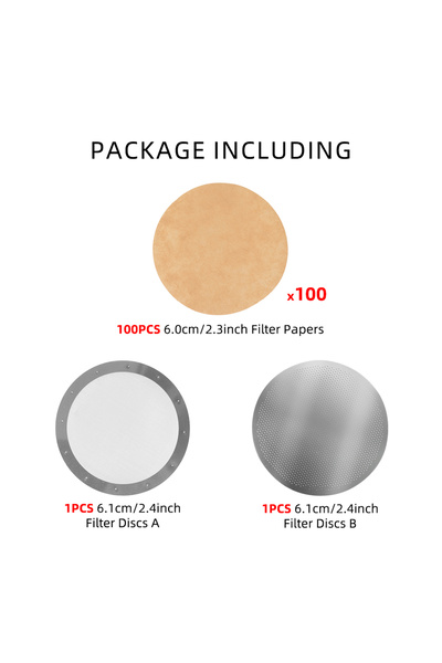 Choice4 Wareset A Espresso Screen Disc With Disposable Coffee Filter Paper Co...