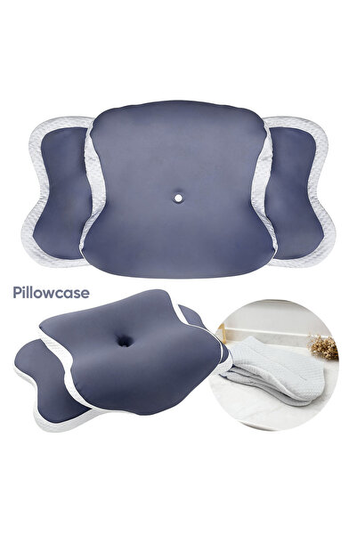 choice2 Purple Memory Foam Pillowcase Cervical Pillowcase Pillow Protector Be...