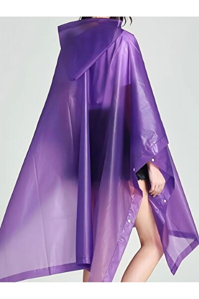 Choice3 PURPLE EVA Raincoat,Rain Ponchos for Men Women,Reusable EVA Clear Pon...