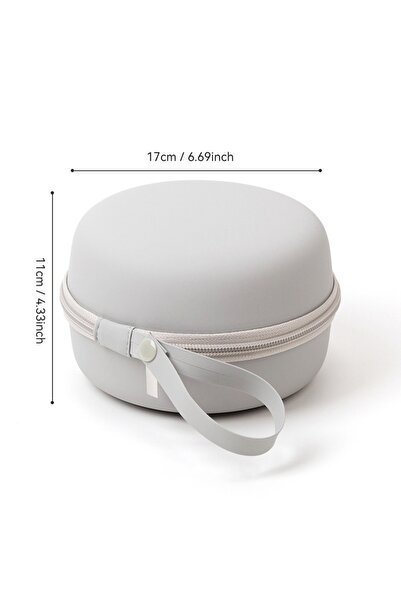 Choice Grey-Large 2024 EVA U Type Neck Pillow Case Hard Round Storage Bag Por...