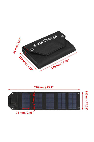 choice2 80W Black 60W 80W 100W Foldable Solar Panel 5V USB Portable Folding B...