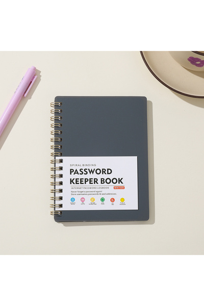 Choice1 Grey A6 Password Keeper Book Internet Login Notebook with Alphabetica...