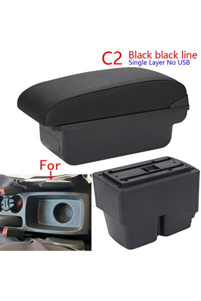 Choice C2 Black line NO USB For Ford Fiesta Armrest box For Ford Fiesta MK7 C...