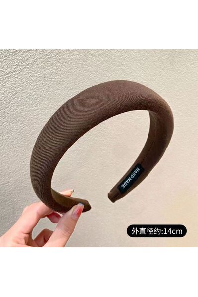 Choice17 18 brown Fashion Print Lattice Sponge Vintage Elastic Hair Band Hair...