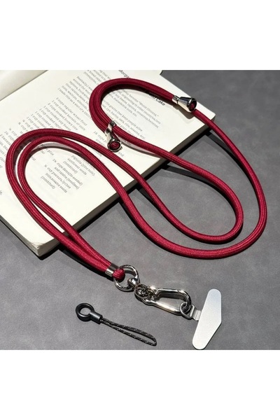 Choice12 Polyester / Nylon Red / Pink Universal Adjustable Phone Lanyard Deta...