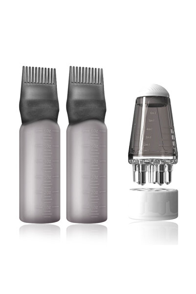 choice2 3pcs Black 2/3pcs Hair Growth Essential Oil Applicator Bottle & 1ml S...