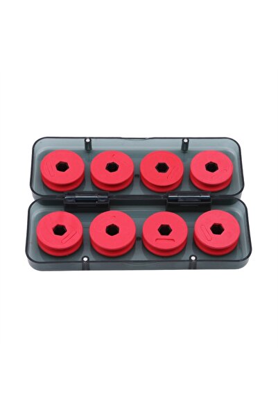 Choice 8pcs 8/16pcs Fishing Tackle Foam Spools Line Box Winding Board Shaft L...