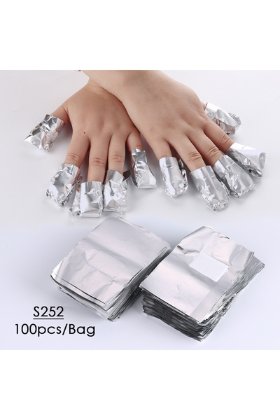 Choice1 S252 100pcs 50/100pcs Immersion Remover Aluminum Foils For Nails With...