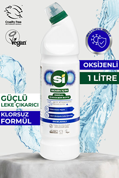 Sİ Senin İçin Doğal Çamaşır Suyu Oksijenli 1L