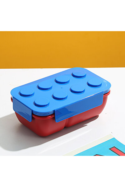 Choice Blue 1050ML JUSTINLAU Creative Sealed Lunch Box Color Building Blocks ...