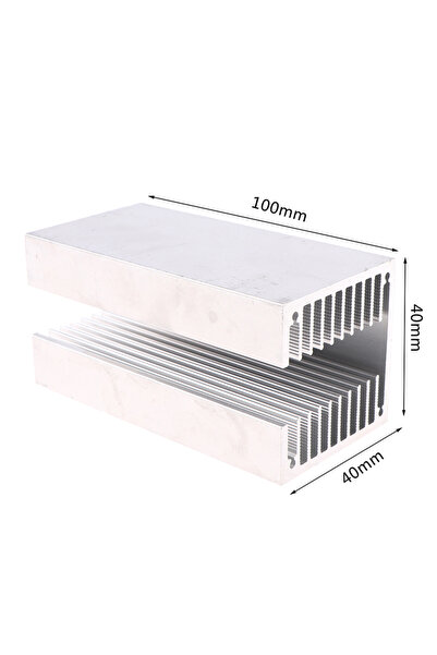 Choice1 KOQZM 40x40x100mm Hot sale 1PC U-slot Triode High Power Aluminum Heat...