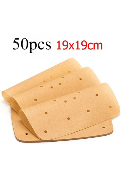 Choice 50pcs 19X19cm 50/100Pcs Upgraded Air Fryer Parchment Paper Air Fryer D...