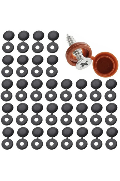 Choice43 20pcs black 100PCS Plastic Nails Screw Cap Decorative Covers Car Nut...
