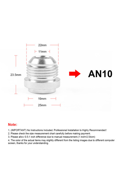 Choice6 AN10 AN3 AN4 AN6 AN8 AN10 AN12 AN16 AN20 Aluminum Weld On Fitting Bun...