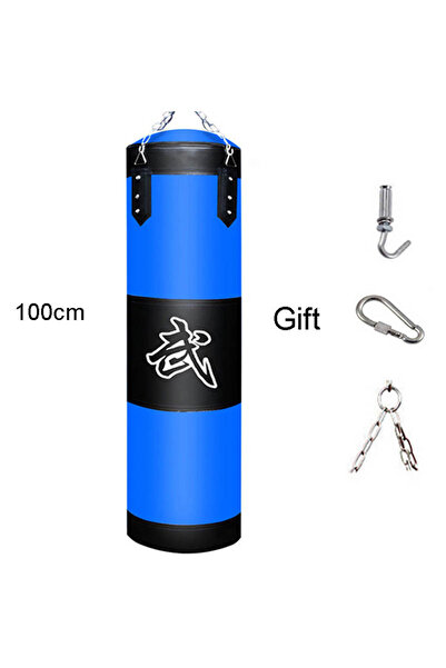 Choice Blue100cm Punch Sandbag Durable Boxing Heavy Punch Bag With Metal Chai...