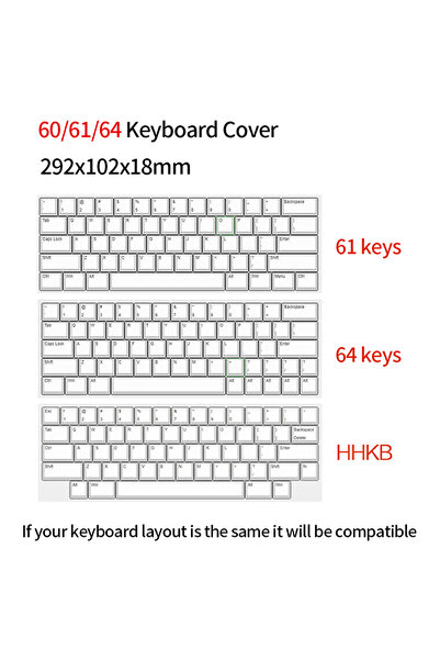 Choice 60 61 64 key Acrylic Keyboard Clear Protector Case Mechanical Keyboard...