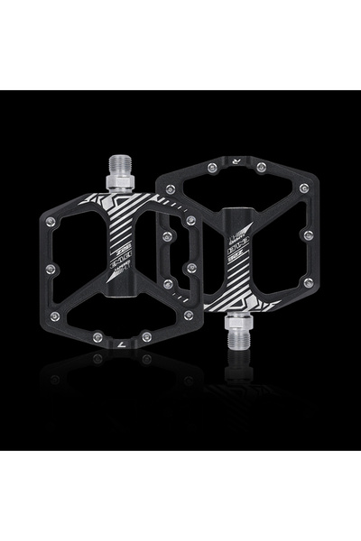 Choice black ENLEE MTB Bicycle Pedal Aluminum Alloy Wide Flat XC DH Bicycle P...
